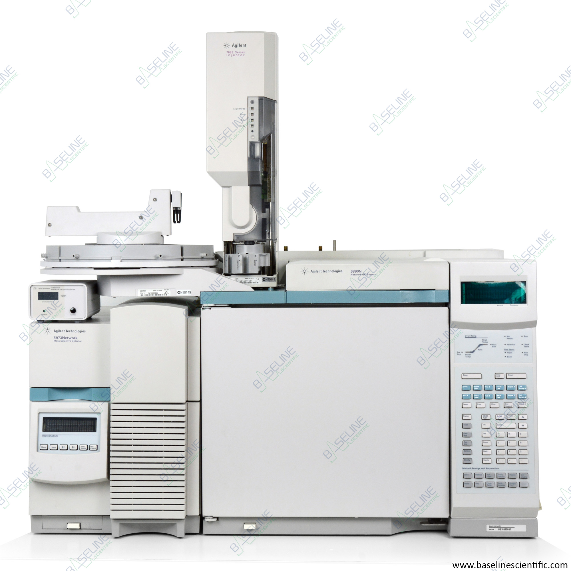 Agilent 6890N GC with 5973N MSD Diffusion Pump and 7683 Autosampler - Image 2